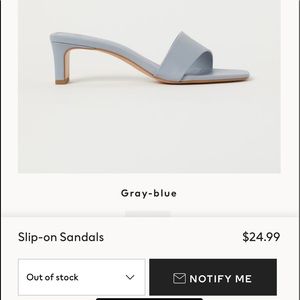 NWOT H&M slip on sandals